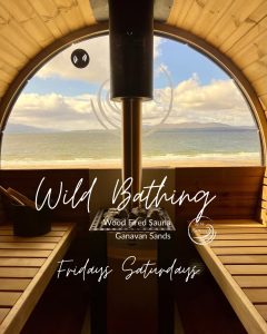 Wild bathing sauna beach